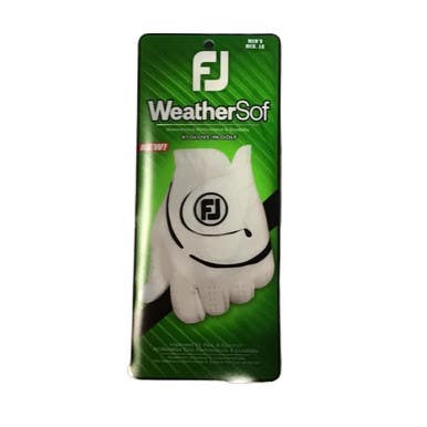Used Foot Joy WEATHERSOF Mens Golf Glove White M/L 11730-S000068908