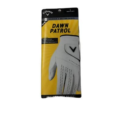 Used Callaway DAWN PATROL Mens Golf Glove White LG 11730-S000068919