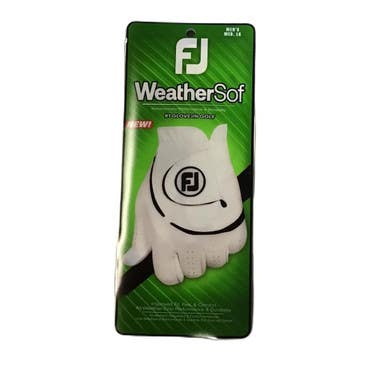 Used Foot Joy WEATHERSOF Mens Golf Glove White M/L 11730-S000068910
