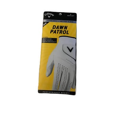 Used Callaway DAWN PATROL Mens Golf Glove White LG 11730-S000068922