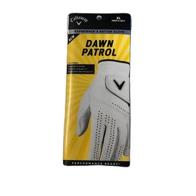 Used Callaway DAWN PATROL Mens Golf Glove White XL 11730-S000068927