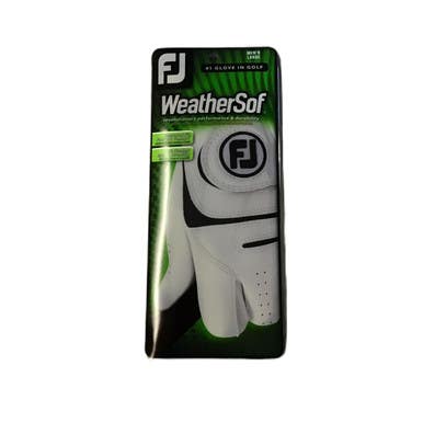 Used Foot Joy WEATHERSOF Mens Golf Glove White LG 11730-S000068912