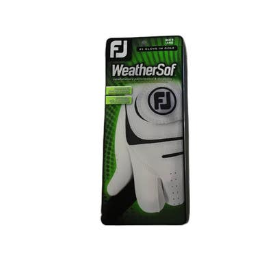 Used Foot Joy WEATHERSOF Mens Golf Glove White LG 11730-S000068913