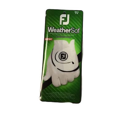 Used Foot Joy WEATHERSOF Mens Golf Glove White XL 11730-S000068900