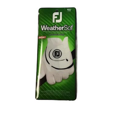 Used Foot Joy WEATHERSOF Mens Golf Glove White XL 11730-S000068898