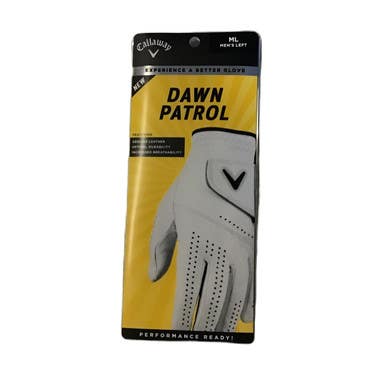 Used Callaway DAWN PATROL Mens Golf Glove White M/L 11730-S000068918