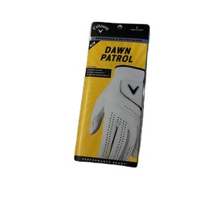 Used Callaway DAWN PATROL Mens Golf Glove White LG 11730-S000068924