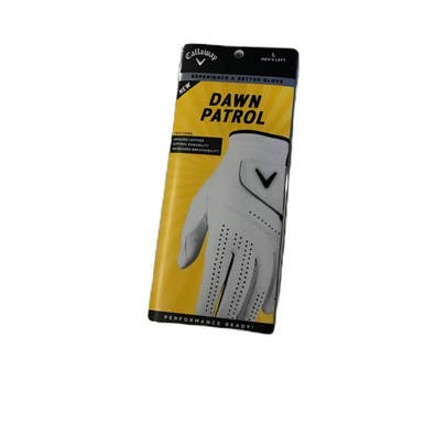 Used Callaway DAWN PATROL Mens Golf Glove White LG 11730-S000068924