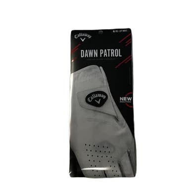 Used Callaway DAWN PATROL Mens Golf Glove White XL 11730-S000068947