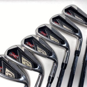 Callaway Razr X Iron Set 6-PW+GW 75g Regular Graphite Mens LH +1''
