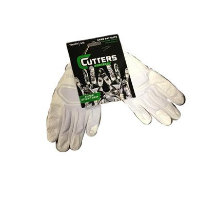 Used Cutters GAME DAY ELITE FB Gloves White S/M 11730-S000069091
