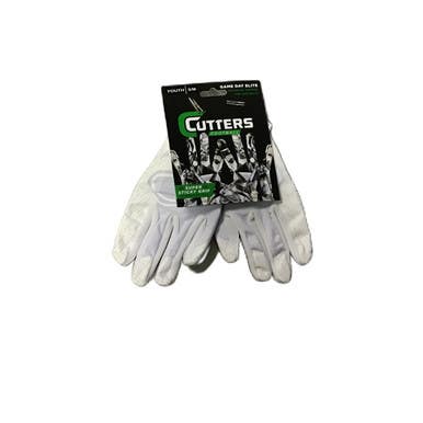 Used Cutters GAME DAY ELITE FB Gloves White S/M 11730-S000069090