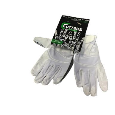 Used Cutters GAME DAY ELITE FB Gloves White S/M 11730-S000069094