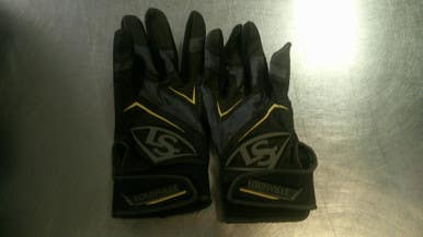Used Louisville Slugger BB/SB Batting Gloves Black SM 11868-S000067182
