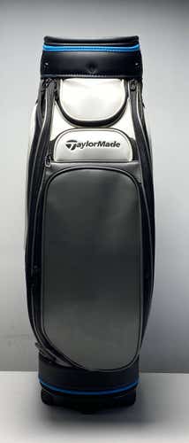 Taylormade SIM Staff Bag White/Black/Blue  6-Way Divide Single Strap Golf Bag