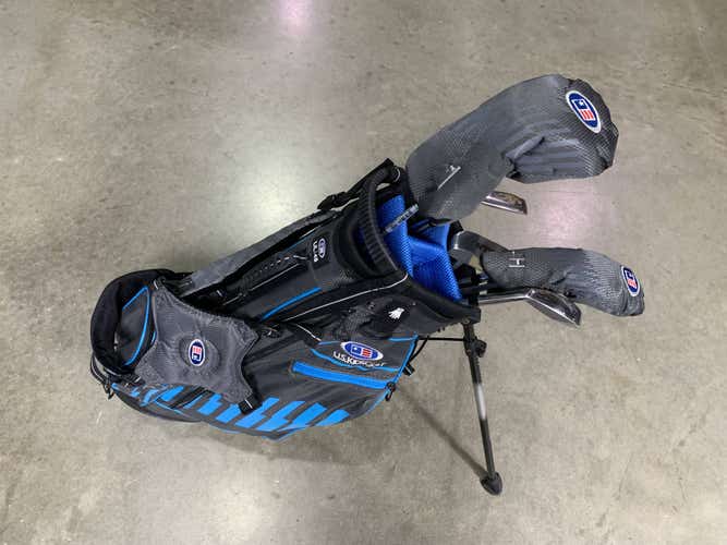 US Kids Ultralight 48 Club Set Driver 4H 6-8+PW Putter Bag Graphite Junior RH