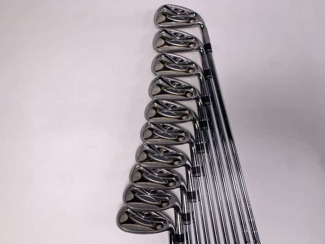 TaylorMade R7 Iron Set 4-PW+AW+SW+LW T-Step 90g Stiff Steel Mens RH