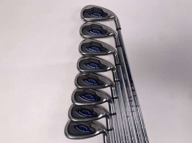 Callaway X-16 Iron Set 3-PW System CW75 Regular Steel Mens RH