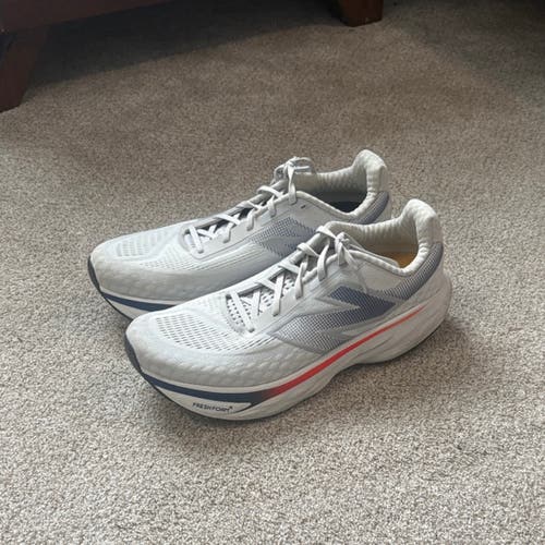 White Men's Size M 11.0 (W 12.0) Adult New Balance Fresh Foam X 1080 Shoes (Used)