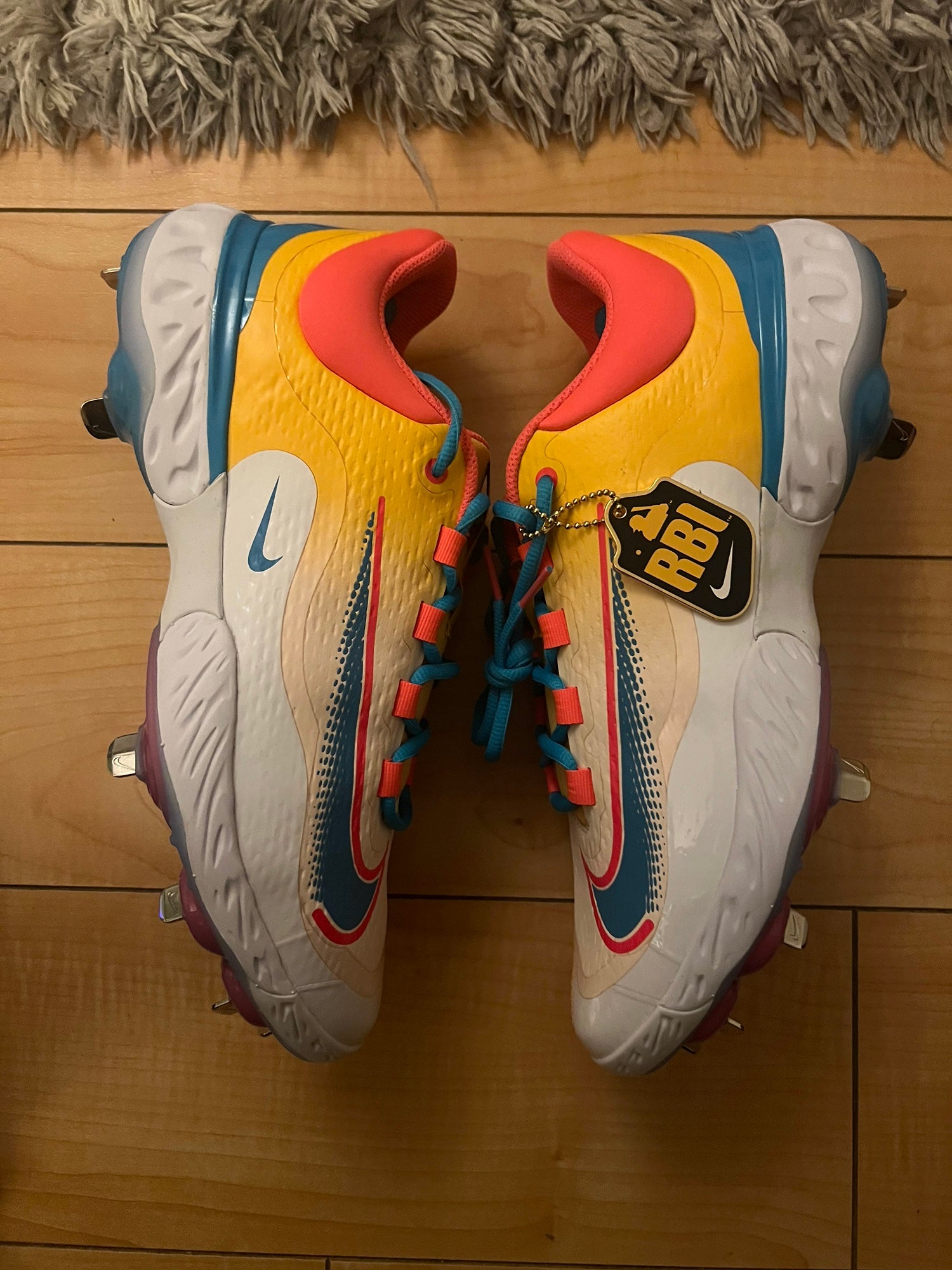 Nike x RBI Exclusive Alpha Huarache Elite 3 Low Cleats Mens Size 13.5 FZ7345-700 Nike x RBI Exclusive Alpha Huarache Elite 3 Low Baseball  main image 3