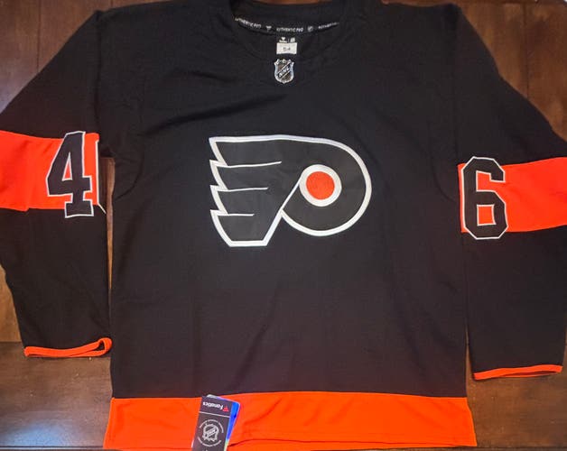 Philadelphia Flyers Trevor Zegras Black Jersey #46 Adult XL (54) NWT