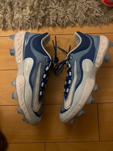 Nike Alpha Huarache Elite 4 Low MCS Baseball Cleats Mens 15 Blue DX6962-416 New