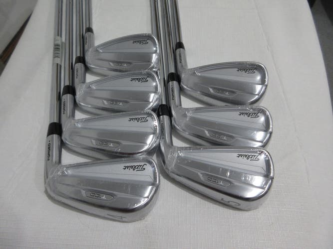 Titleist T100 21 Iron Set - 4-PW - AMT Tour White S300 Stiff Flex Steel - NEW