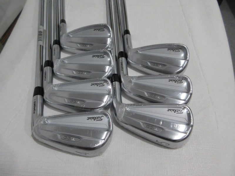Titleist T100 21 Iron Set - 4-PW - AMT Tour White S300 Stiff Flex Steel - NEW