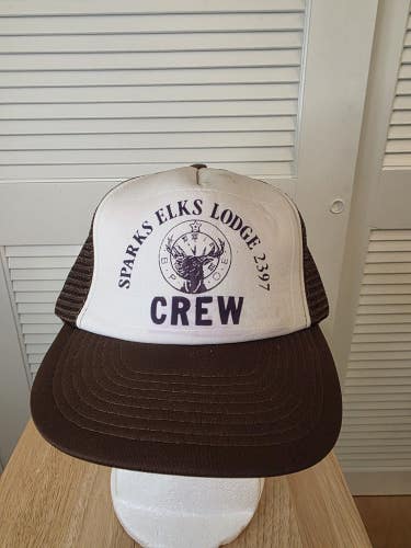 Vintage Sparks Elks Lodge 2397 Crew Mesh Trucker Snapback Hat