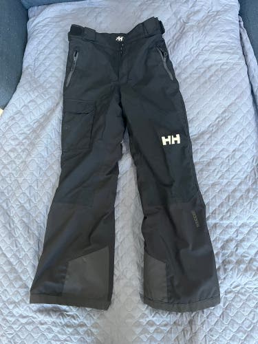 Black Unisex Youth Size 12 Helly Hansen Ski Pants (Used)