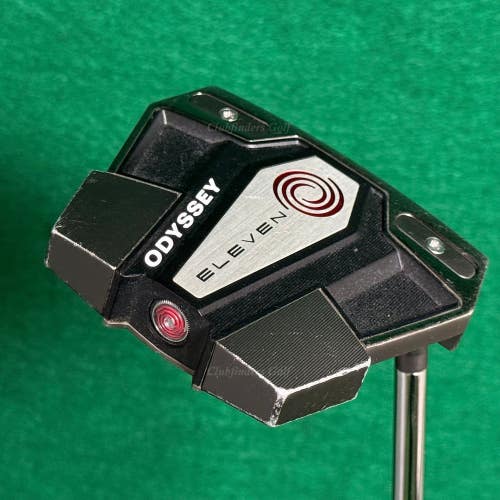 Odyssey Eleven Tour Lined S 34.5" Slant-Neck Mallet Putter w/ Stroke Lab Red