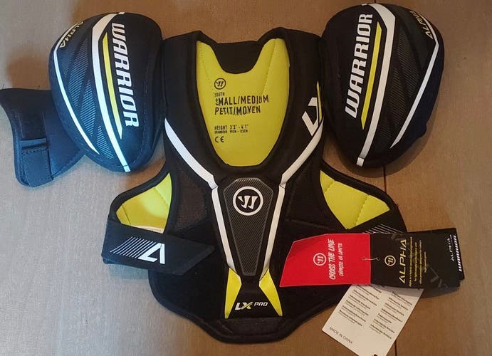 Warrior ALPHA LX PRO Hockey Shoulder Pads Small / Medium Youth NEW