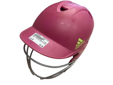 Used Adidas BATTING HELMET WITH MASK Batting Helmet w/Mask Pink One Size 11846-S000099596