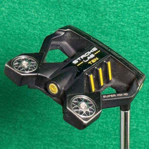 Odyssey Stroke Lab Black Ten S 34" Slant-Neck Mallet Putter w/ Super Stroke