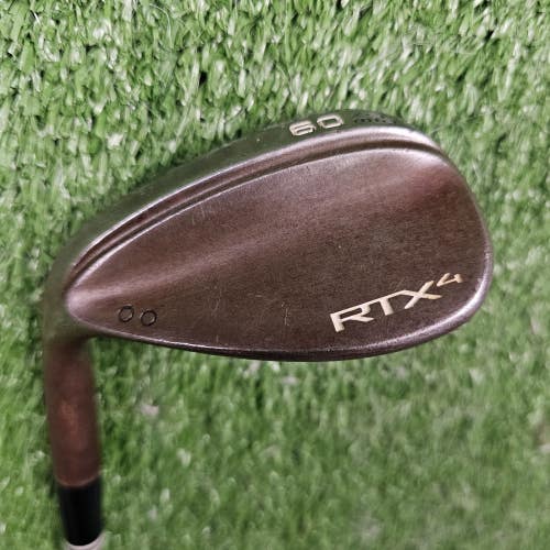 Cleveland RTX-4 Raw 60 Lob Wedge Mid 9 Bounce DG X100 Extra Stiff Left 36"