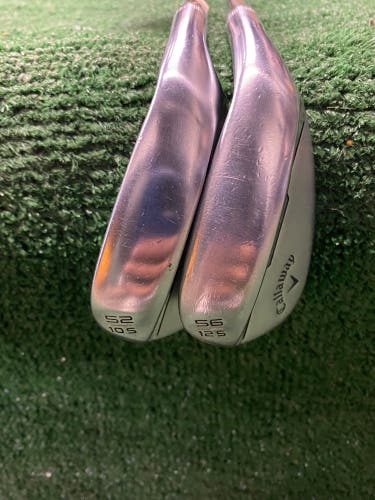 2-Pack Women's Callaway Opus SP Brushed Chrome Wedge Right Handed Stiff Flex 52/56 Degree (Used)