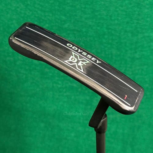 Odyssey DFX Black #1 35" Plumber's-Neck Blade Putter Golf Club w/ HC