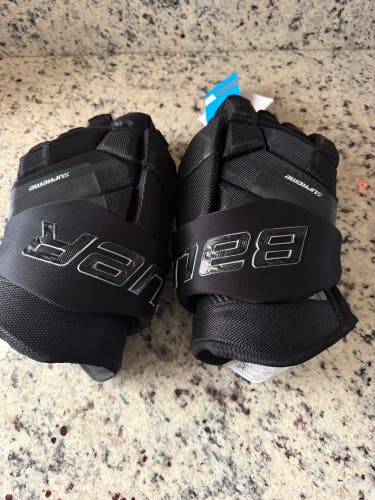 Bauer Supreme Mach Black Gloves 15” (New)