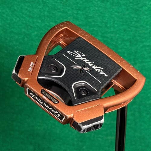 TaylorMade Spider X SX-32 Copper 34.75" Slant-Neck Mallet Putter Golf Club