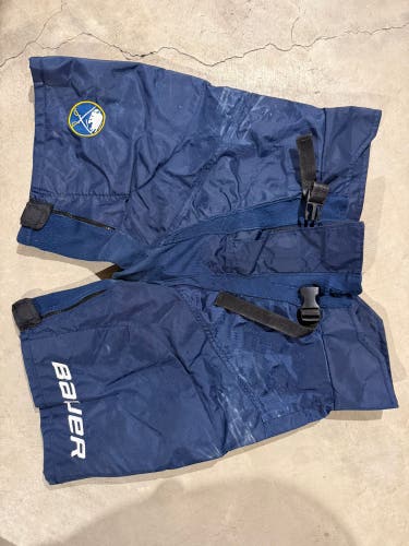 Pro Stock Used Bauer Supreme Buffalo Sabres Girdle Shell - Large