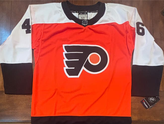 Philadelphia Flyers Trevor Zegras Orange Jersey #46 Adult Large (52) NWT