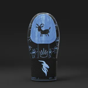 Goat'd Sliding Mitt - Blue Goat