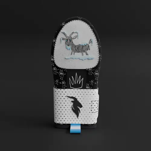 Goat'd Sliding Mitt - Iced Out GOAT