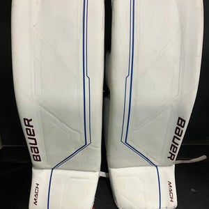 36" Senior Bauer Supreme Mach Goalie Leg Pads | Justus Annunen Pro Stock (Used)