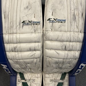 Senior Size 35 + 2 CCM EXTREME PRO FLEX Ice Hockey Goalie Leg Pads.