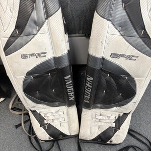 Int Size 32 Inch Vaughn Epic 800 Ice Hockey Goalie Leg Pads