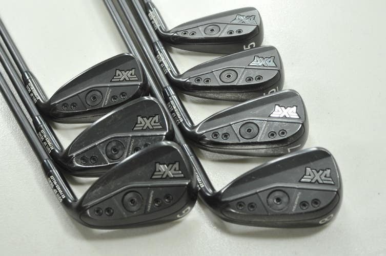 PXG Gen6 0311 XP Double Black 5-W,GW Iron Set Regular Flex MMT Graphite # 210128