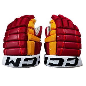 CCM HG97 - Used AHL Pro Stock 14" Gloves - Martin Frk (Red/Yellow/White)
