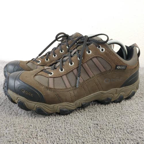 Oboz Tamarack Hiking Shoes Mens Size 11 BDry Waterproof Low Trail Outdoor Brown
