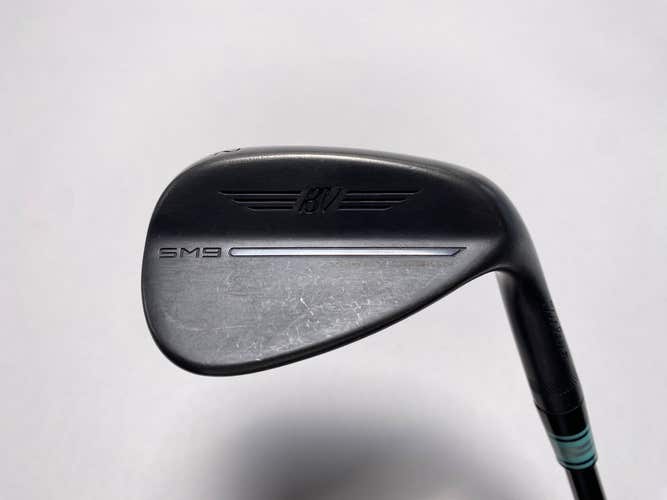 Titleist Vokey SM9 Jet Black Wedge 52* 12  F-Grind DG Stiff Steel Mens RH